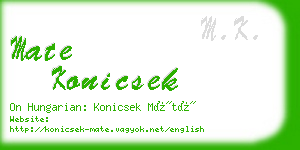 mate konicsek business card